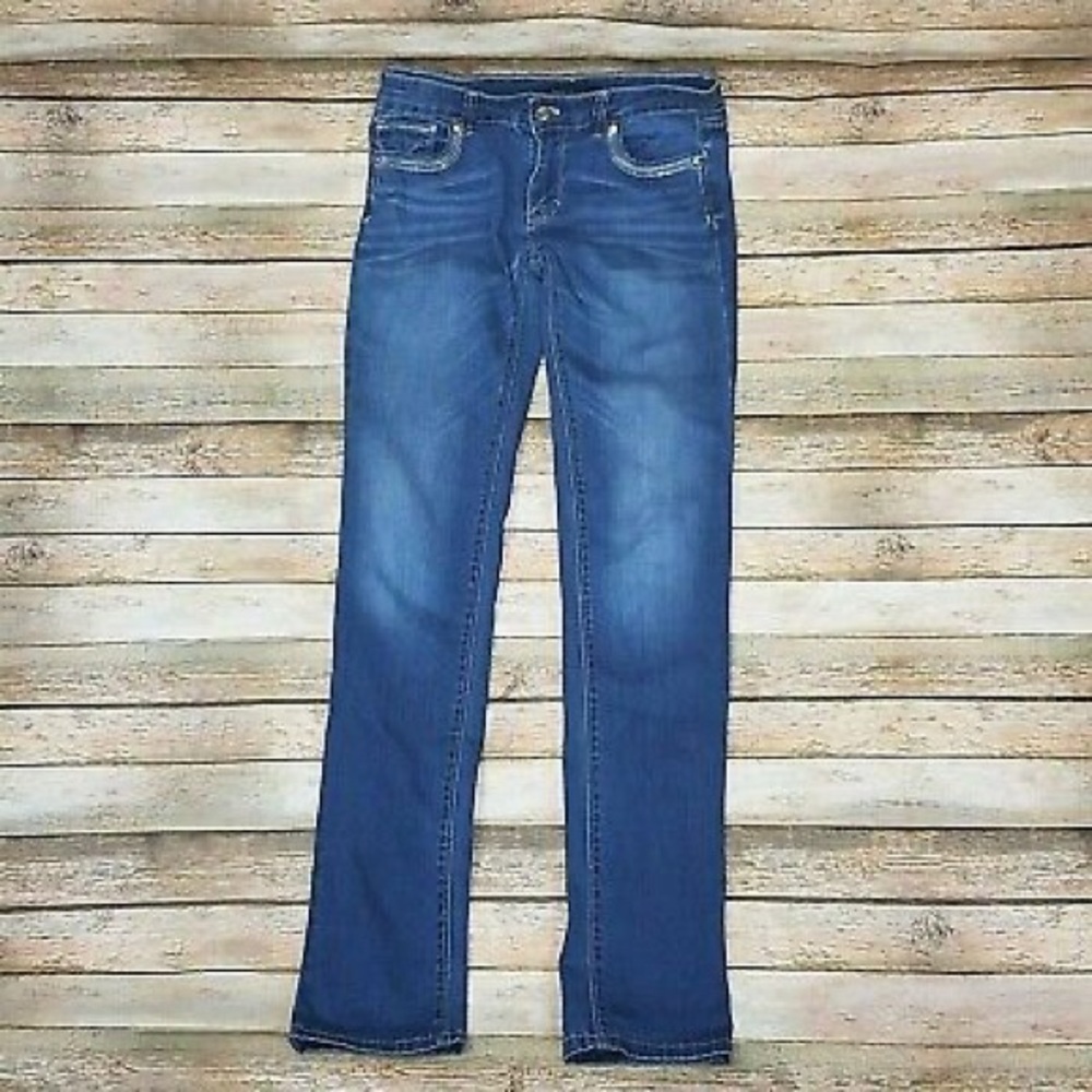 White House Black Market Blue Straight Leg Jeans